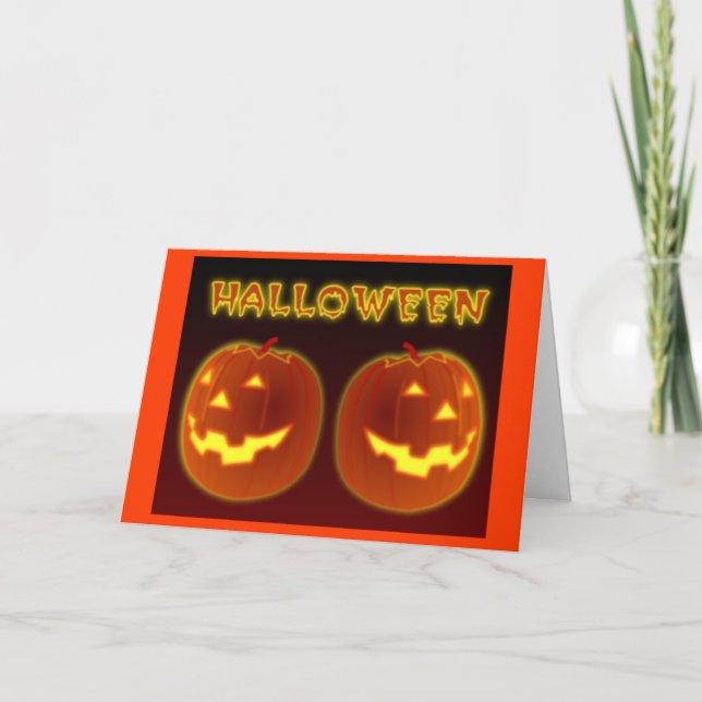 Halloween Pumpkins Card (Front)
