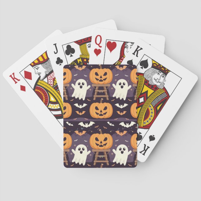 Halloween Pumpkins Card Deck (Back)