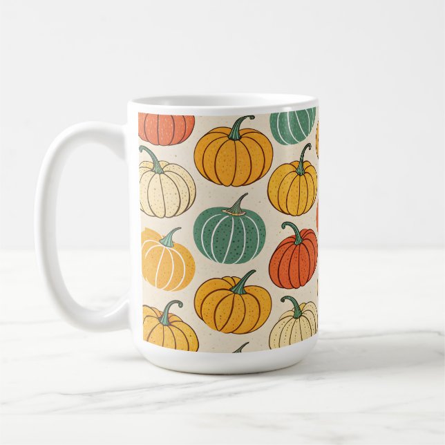 Halloween Pumpkins Coffee Mug (Left)