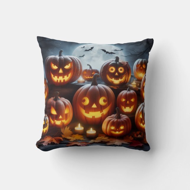 Halloween pumpkins cushion (Front)