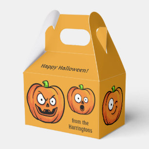 Halloween Pumpkins custom text favour box