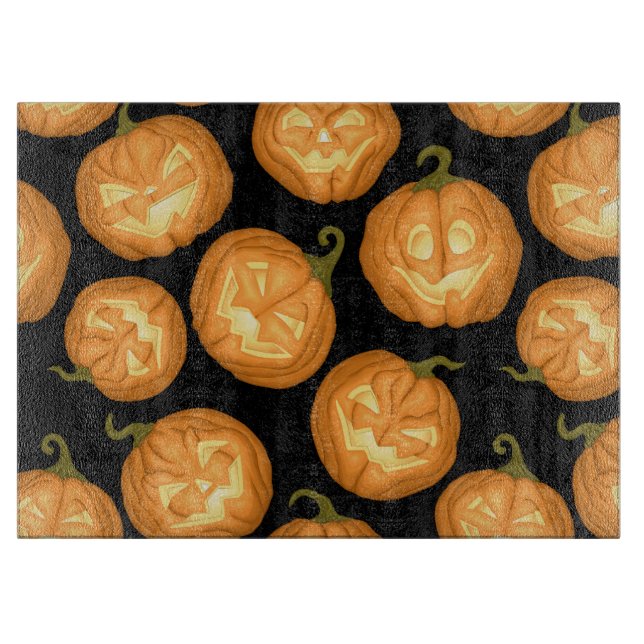 Halloween pumpkins cutting board (Front)