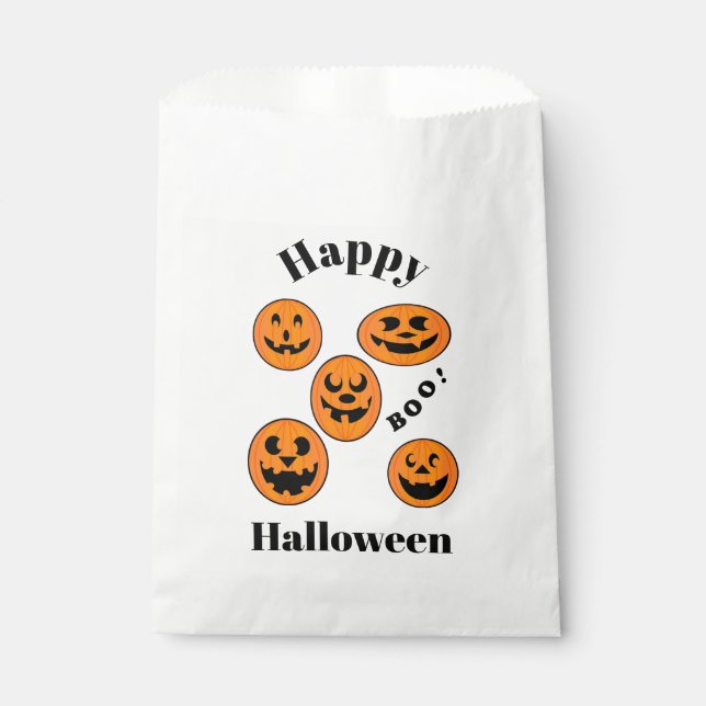 Halloween Pumpkins Favour Bags (Front)