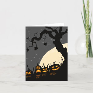 Halloween Pumpkins Holiday Card