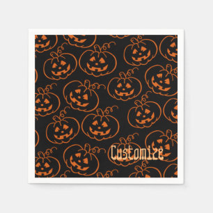 Halloween Pumpkins Jack-O-Lantern Napkins