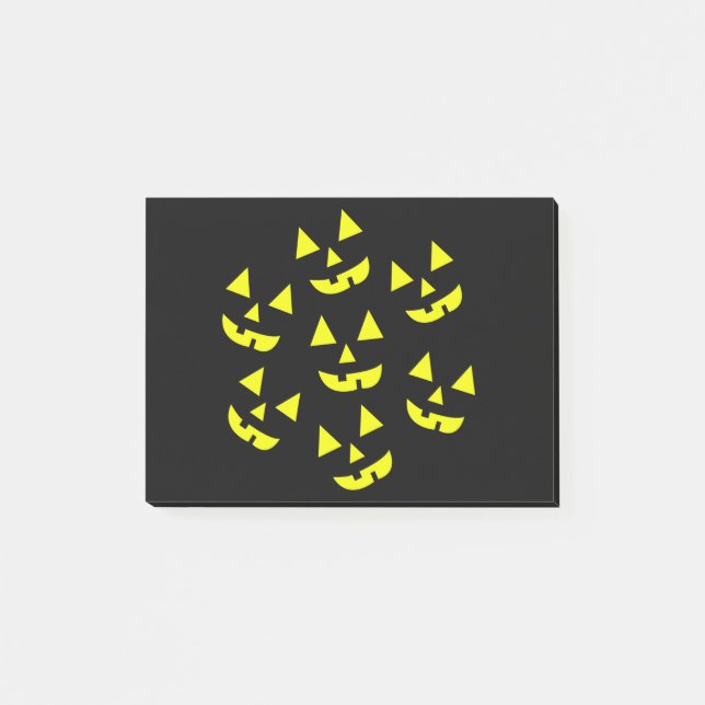 Halloween Pumpkins Jack O' Lantern Post-it Notes (Front)