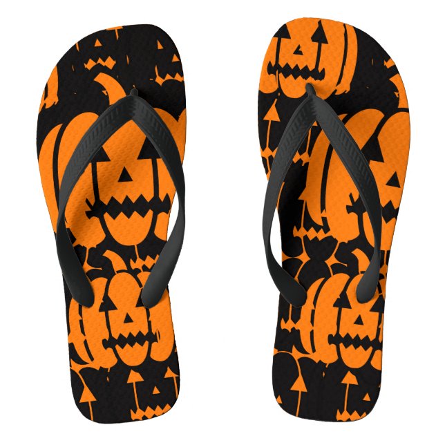 Halloween Pumpkins Jandals (Footbed)