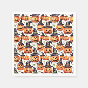 Halloween Pumpkins Napkin