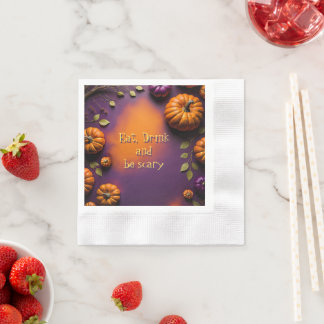Halloween Pumpkins Napkin