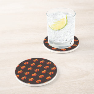 Halloween Pumpkins, Orange Pumpkins Trick Or Treat Coaster