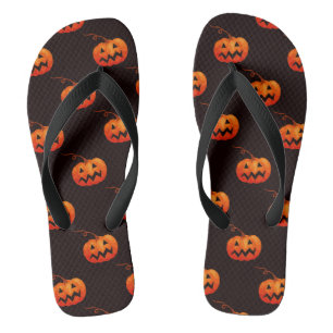 Halloween Pumpkins, Orange Pumpkins Trick Or Treat Jandals