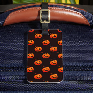 Halloween Pumpkins, Orange Pumpkins Trick Or Treat Luggage Tag