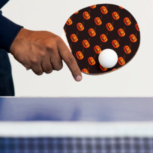 Halloween Pumpkins, Orange Pumpkins Trick Or Treat Ping Pong Paddle