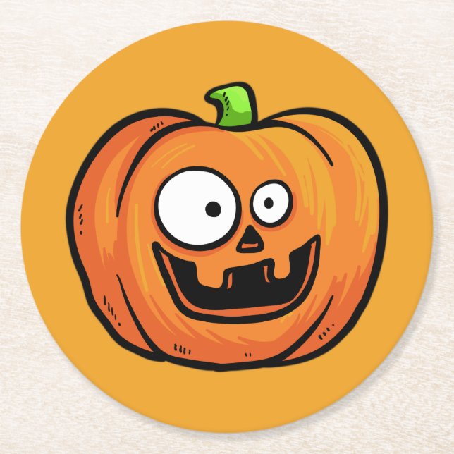 Halloween Pumpkins paper coasters 1 (Front)