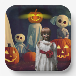 Halloween Pumpkins. Paper Plate