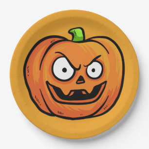 Halloween Pumpkins paper plates 3
