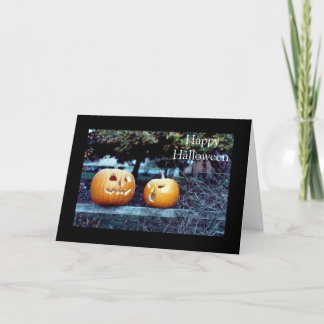Halloween Pumpkins Photograph Card