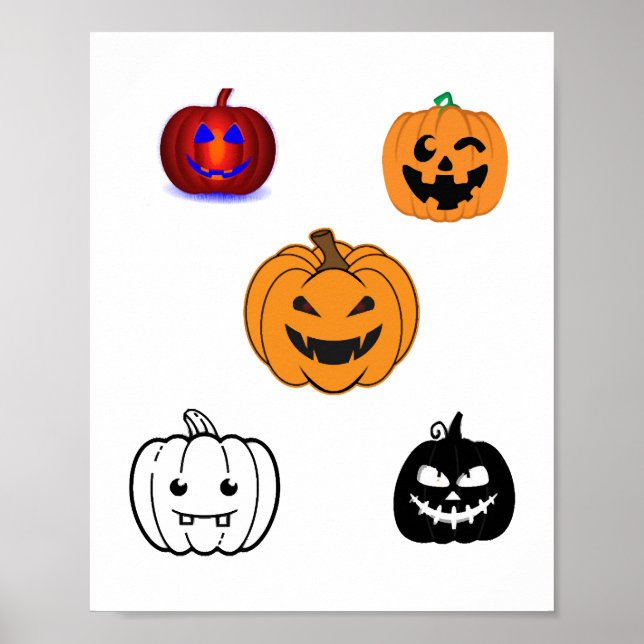 Halloween Pumpkins    Poster (Front)