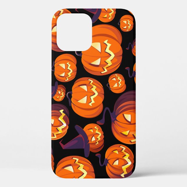 Halloween Pumpkins: Spooky Seamless Pattern. Case-Mate iPhone Case (Back)