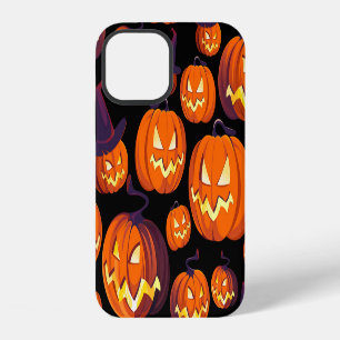 Halloween Pumpkins: Spooky Seamless Pattern. iPhone 12 Case