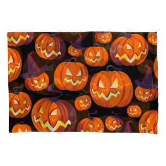 Halloween Pumpkins: Spooky Seamless Pattern. Pillowcase