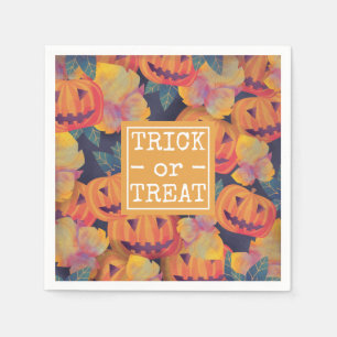 Halloween Pumpkins Trick or Treat   Napkin