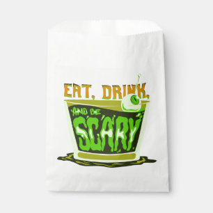Halloween Pun Eat drink and be scary Favour Bags