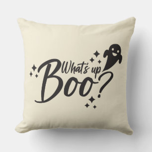 Halloween Pun - Whats up boo? Cushion