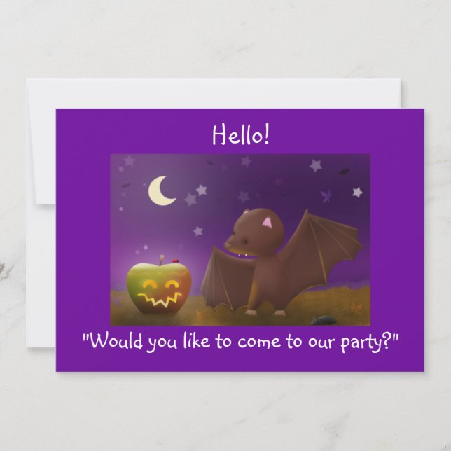 Halloween Punch Bowl - party invites (Front)