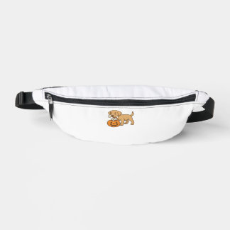 Halloween Pup with Bones and Pumpkin Pal Classic T Bum Bags