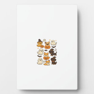 Halloween Puppy Love � Kawaii Dog Art Classic T-Sh Plaque
