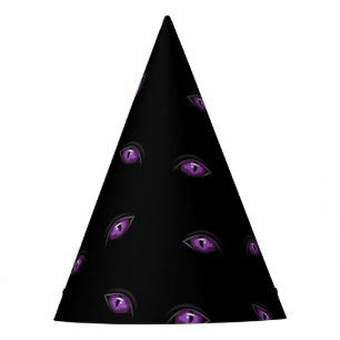 Halloween, Purple Eyes, Trick Or Treat, Boo Party Hat