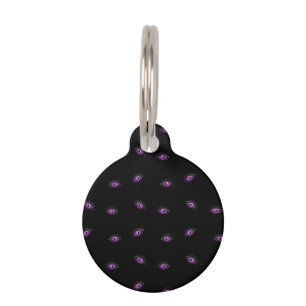 Halloween, Purple Eyes, Trick Or Treat, Boo Pet Tag