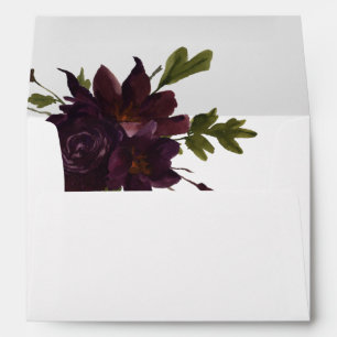 Halloween Purple Floral Envelope