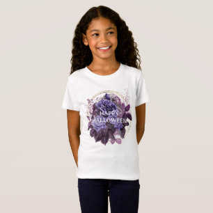 Halloween Purple Gothic Roses T-Shirt