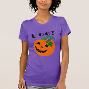 Halloween Purple Personalised Jack O Lantern Boo T-Shirt