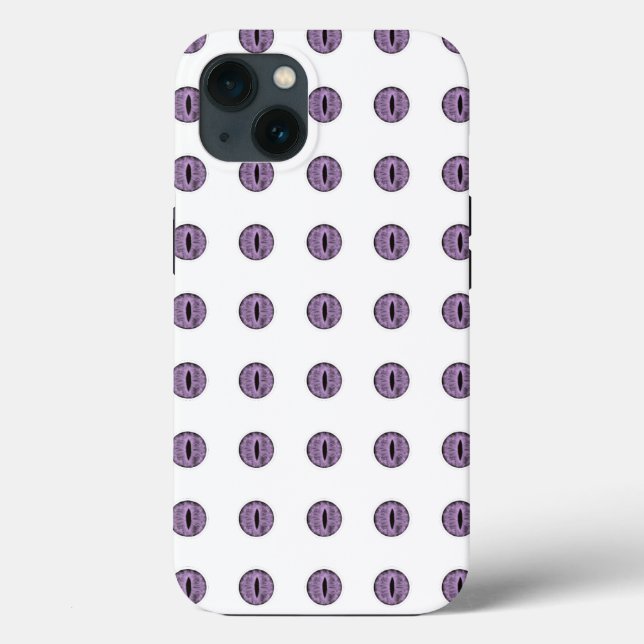 Halloween Purple Polka Dot Eyes Case-Mate iPhone Case (Back)