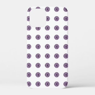 Halloween Purple Polka Dot Eyes iPhone 12 Mini Case