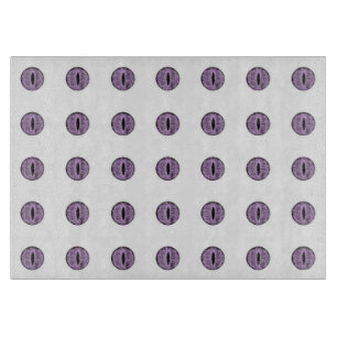 Halloween Purple Polka Dot Eyes Cutting Board