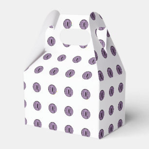 Halloween Purple Polka Dot Eyes Favour Box
