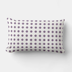 Halloween Purple Polka Dot Eyes Lumbar Cushion