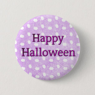 Halloween Purple Pumpkin Patch Button