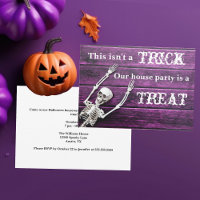 Halloween Purple Skeleton Custom House Party