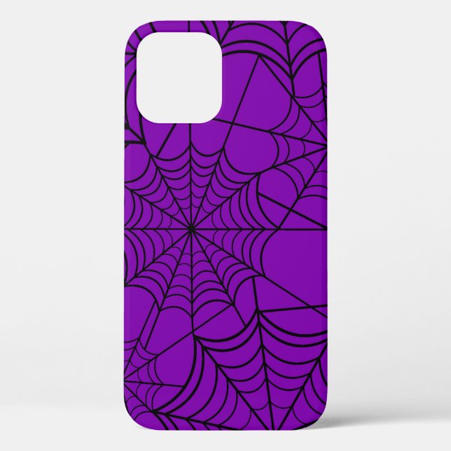 halloween purple spider web Case-Mate iPhone case (Back)