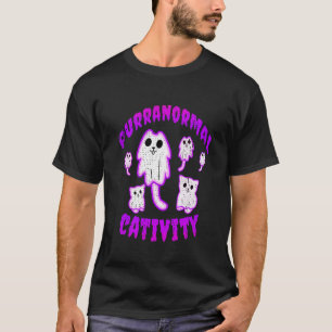 Halloween Purranormal Cativity Cat Paranormal Ghos T-Shirt