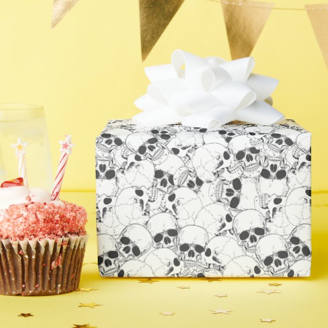 Halloween QR code Wrapping Paper (Birthday Party)