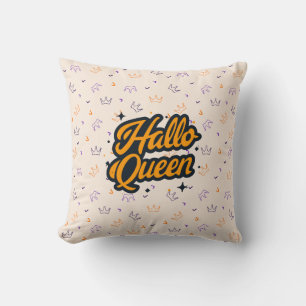 Halloween Queen, Halloqueen, Retro Halloween Art Cushion