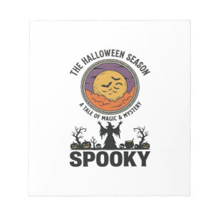 Halloween Queen Little Miss Retro Witch_1 Notepad
