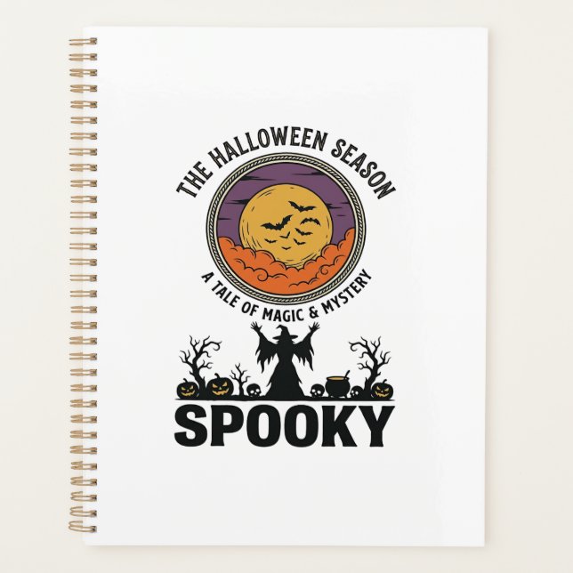 Halloween Queen Little Miss Retro Witch_1 Planner (Front)