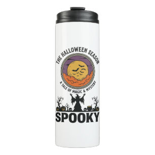 Halloween Queen Little Miss Retro Witch_1 Thermal Tumbler